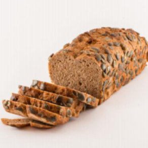 Pan de molde cortado de espelta y semillas de calabaza ecológico