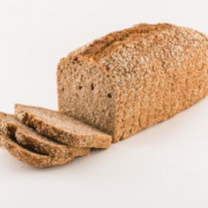 Pan de molde cortado de trigo integral con semillas de sésamo ecológico