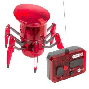 HEXBUG SPIDER XL ROJO. Araña que se desplaza, gira y da vueltas,Controla hasta dos arañas con la misma emisora.