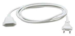 cable Prolongador eléctrico, 2 mts sencillo