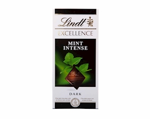 Chocolate Lindt Excellence Mint Intense Dark, 100 gramos