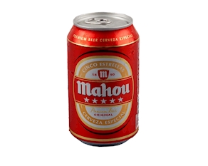 Cerveza Mahou (Fría), 1 bote, 0.33 l
