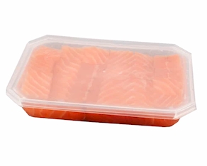Lomo salmón ahumado tacos - paquete, 300 gramos aprox.