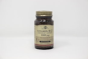 Vitamina B12 (Solgar), 100 mg., 100 comprimidos