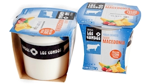 Yogurt Madrid, sabor macedonia, pack 2 unidades, 125 gramos