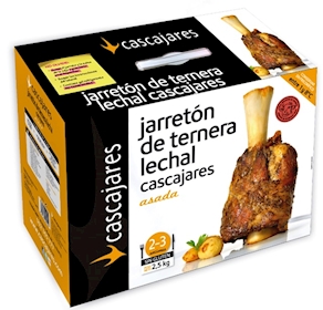 Jarretón de ternera lechal asado Cascajares