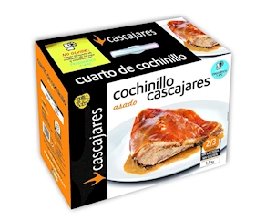 Cuarto de cochinillo lechal asado Cascajares