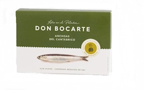 Anchoa Don Bocarte - aceite ecológico 120 gramos - 14/16 filetes