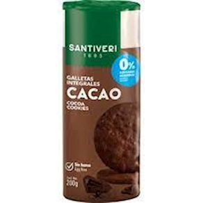 Galletas de Cacao S/Azúcar - 200 gr.