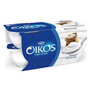 Yogurt griego natural azucarado - 4 unidades