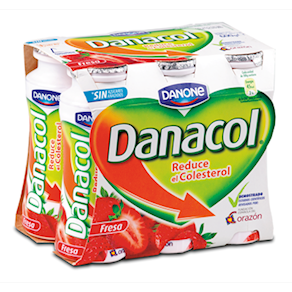 Danacol sabor fresa - 6 unidades, 100 gramos