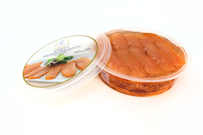 Lomos de salmón ahumado Dominguez (100 gr Aprox)