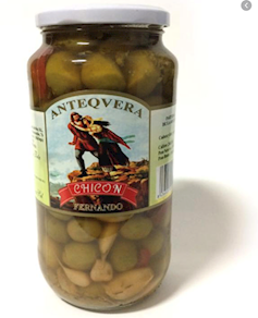 Aceitunas de aliño casero Antequera. 900 gr.