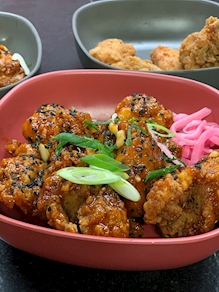 Pollo frito al estilo coreano