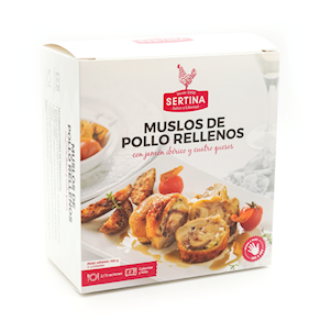 Muslos De Pollo Rellenos Asados - (Jamón Ibérico Y Cuatro Quesos). 2 uds.