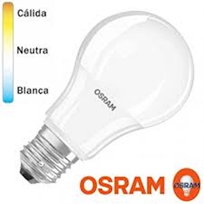 Bombilla LED 9W E27 Luz Amarilla/Blanca OSRAM