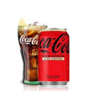 Coca-Cola Zero Azúcar Zero Cafeína lata 330ml.