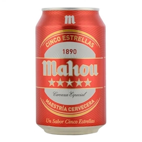 Cerveza Mahou 5 Estrellas (330 Ml.)